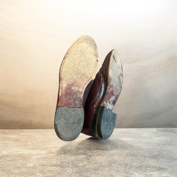 Justin vintage 3037 Cowboy roper Leather Boots - Picture 4 of 6